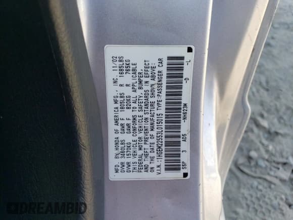 ✅ 2003 Honda Civic LX • VIN: 1HGEM22553L015015 • Lot: 70387895. Wystawiony na Copart z przebiegiem 275 027 mil. Bezpłatny archiwum sprzedaży aukcyjnych z USA i szczegółowy raport historii pojazdu na DreamBid. Zdjęcie 12.