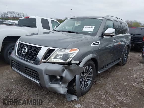 ✅ 2019 Nissan Armada SL • VIN: JN8AY2ND1KX008062 • Лот: 41908143. Опубликован ранее на IAAI с пробегом 118 796 миль. Бесплатный доступ к архиву аукционных продаж из США и подробный отчёт об истории автомобиля на DreamBid. Изображение 2.