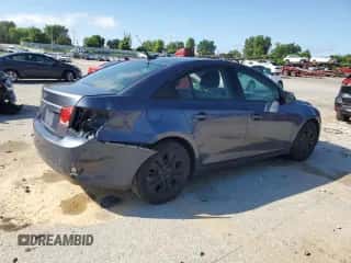 2014 Chevrolet Cruze LS with VIN 1G1PA5SH7E7223574, listed as a Copart auction lot 64032195 with 166,078 mi miles and Salvage title. Bid and sale history available at DreamBid. Image 3.