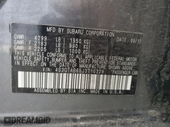 ✅ 2018 Subaru Impreza Premium • VIN: 4S3GTAB65J3710329 • Lot: 47470685. Wystawiony na Copart z przebiegiem 139 382 mil. Bezpłatny archiwum sprzedaży aukcyjnych z USA i szczegółowy raport historii pojazdu na DreamBid. Zdjęcie 14.