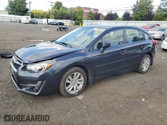 2016 Subaru Impreza Premium с VIN JF1GPAB67G8291485, выставлен на аукционе Copart как лот 71895325 с пробегом 84 464 миль миль и Списание • Salvage title. История ставок и продаж доступна на DreamBid. Изображение 1.