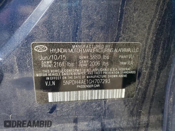 ✅ 2016 Hyundai Elantra SE • VIN: 5NPDH4AE1GH707293 • Lot: 90349095. Wystawiony na Copart z przebiegiem 117 755 mil. Bezpłatny archiwum sprzedaży aukcyjnych z USA i szczegółowy raport historii pojazdu na DreamBid. Zdjęcie 13.