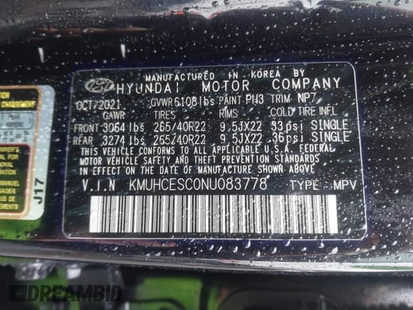 ✅ 2022 Genesis GV80 • VIN: KMUHCESC0NU083778 • Lot: 41553215. Listed on IAAI with 93,384 mi. Free auction sales archive from the USA and detailed vehicle history report at DreamBid. Image 9.