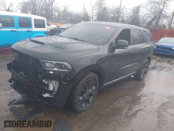 2021 Dodge Durango R/T with VIN 1C4SDJCT1MC845176, listed as a IAAI auction lot 41941801 with 54,781 mi miles and . Bid and sale history available at DreamBid. Image 2.