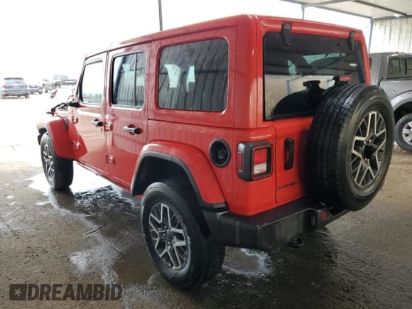 ✅ 2025 Jeep Wrangler Sahara • VIN: 1C4PJXEN4SW556319 • Lot: 86338745. Listed on Copart with 17,780 mi. Free auction sales archive from the USA and detailed vehicle history report at DreamBid. Image 2.