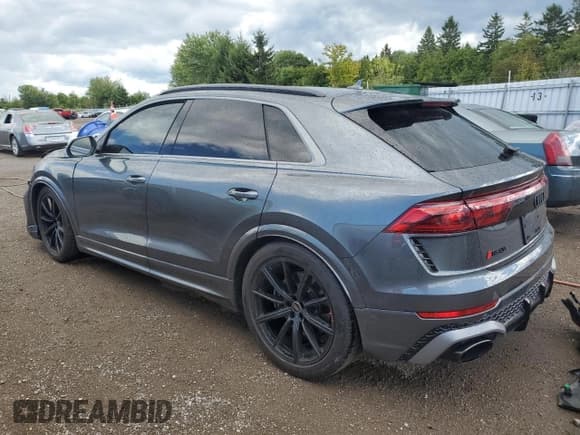 ✅ 2025 Audi RS Q8 • VIN: WU1ARBF1XSD012824 • Lot: 69248815. Listed on Copart with Not provided. Free auction sales archive from the USA and detailed vehicle history report at DreamBid. Image 2.