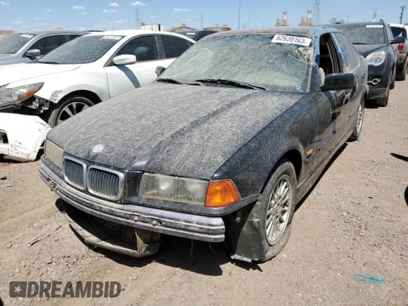 1998 BMW 3 Series 328i with VIN WBACD4328WAV63187, listed as a Copart auction lot 62639163 with Not provided miles and Clean title. Bid and sale history available at DreamBid. Image 1.