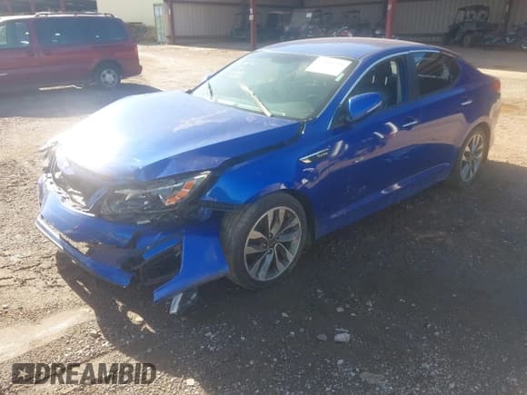 ✅ 2015 Kia Optima SX Turbo • VIN: 5XXGR4A68FG447228 • Lot: 42308294. Listed on IAAI with 191,802 mi. Free auction sales archive from the USA and detailed vehicle history report at DreamBid. Image 2.