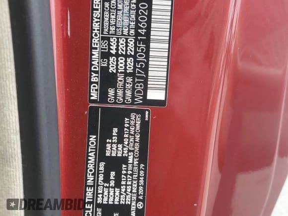 ✅ 2005 Mercedes-Benz CLK 500 • VIN: WDBTJ75J05F146020 • Лот: 69732064. Опубликован ранее на Copart с пробегом 136 463 миль. Бесплатный доступ к архиву аукционных продаж из США и подробный отчёт об истории автомобиля на DreamBid. Изображение 12.