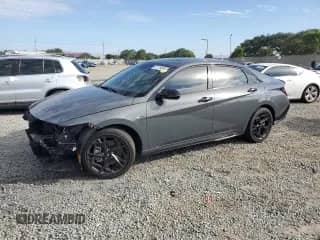 2024 Hyundai Elantra N Line with VIN KMHLR4DF6RU725936, listed as a Copart auction lot 81719005 with 8,226 mi miles and Salvage title. Bid and sale history available at DreamBid. Image 1.