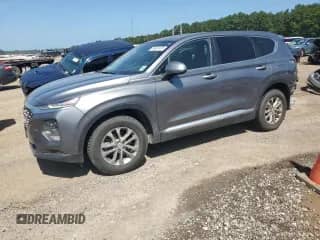 2019 Hyundai Santa Fe SE with VIN 5NMS23AD8KH095948, listed as a Copart auction lot 66567975 with 167,724 mi miles and Salvage title. Bid and sale history available at DreamBid. Image 1.