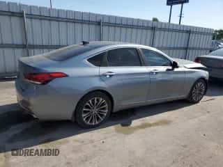 2015 Hyundai Genesis 3.8L z VIN KMHGN4JEXFU083886, wystawiony jako Copart lot #55992724 z przebiegiem 156 303 mil mil oraz Szkoda całkowita • Salvage title. Historia ofert i sprzedaży dostępna na DreamBid. Obrazek 3.