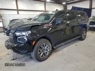 2024 Chevrolet Suburban Z71 z VIN 1GNSKDKD0RR333082, wystawiony jako Copart lot #50487485 z przebiegiem 17 276 mil mil oraz Szkoda całkowita • Salvage title. Historia ofert i sprzedaży dostępna na DreamBid. Obrazek 1.