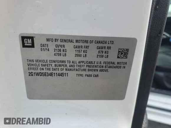 2014 Chevrolet Impala Police Police z VIN 2G1WD5E34E1144511, wystawiony jako Copart lot #55471255 z przebiegiem 86 705 mil mil oraz Szkoda całkowita • Salvage title. Historia ofert i sprzedaży dostępna na DreamBid. Obrazek 12.