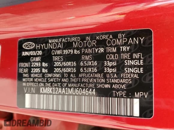 ✅ 2021 Hyundai Kona SE • VIN: KM8K12AA1MU604644 • Лот: 70888194. Опубликован ранее на Copart с пробегом 67 613 миль. Бесплатный доступ к архиву аукционных продаж из США и подробный отчёт об истории автомобиля на DreamBid. Изображение 14.