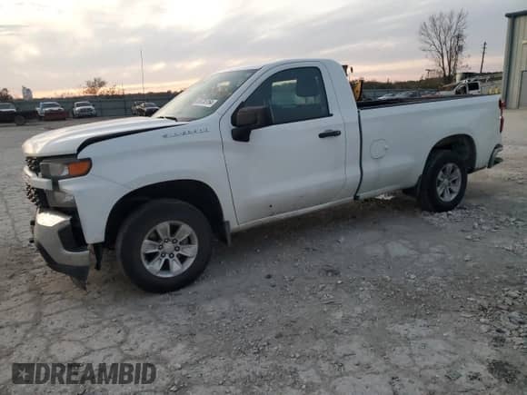2022 Chevrolet Silverado 1500 Work Truck z VIN 3GCNWAED8NG205493, wystawiony jako Copart lot #80735154 z przebiegiem 49 268 mil mil oraz Szkoda całkowita • Salvage title. Historia ofert i sprzedaży dostępna na DreamBid. Obrazek 1.