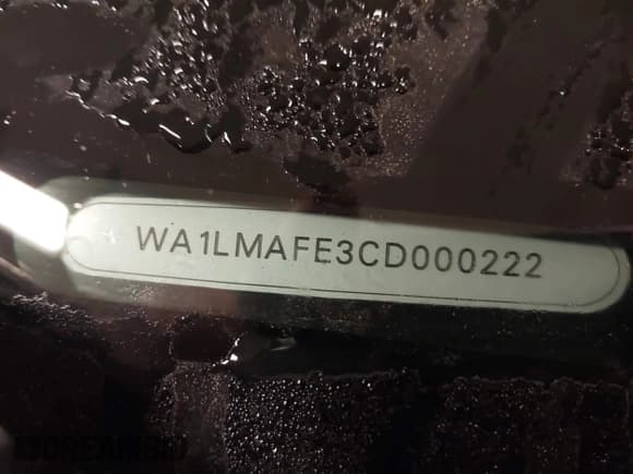✅ 2012 Audi Q7 Premium Plus • VIN: WA1LMAFE3CD000222 • Lot: 43585937. Listed on IAAI with 133,692 mi. Free auction sales archive from the USA and detailed vehicle history report at DreamBid. Image 9.