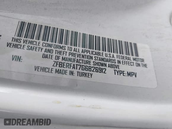 ✅ 2016 Ram ProMaster City Cargo Tradesman • VIN: ZFBERFAT7G6B26912 • Лот: 42202902. Опубликован ранее на IAAI с пробегом 81 553 миль. Бесплатный доступ к архиву аукционных продаж из США и подробный отчёт об истории автомобиля на DreamBid. Изображение 9.