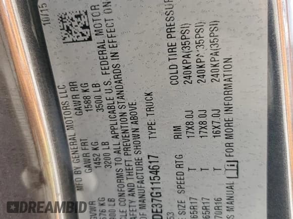 ✅ 2016 Chevrolet Colorado 4WD Z71 • VIN: 1GCHTDE37G1154617 • Лот: 59146095. Опубликован ранее на Copart с пробегом 142 921 миль. Бесплатный доступ к архиву аукционных продаж из США и подробный отчёт об истории автомобиля на DreamBid. Изображение 13.