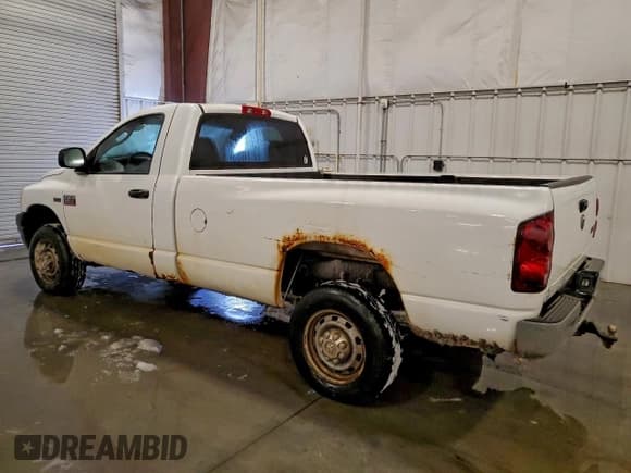 ✅ 2008 Dodge 2500 ST • VIN: 3D7KS26DX8G193165 • Lot: 95011205. Listed on Copart with 72,120 mi. Free auction sales archive from the USA and detailed vehicle history report at DreamBid. Image 2.