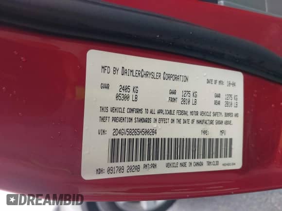 2005 Dodge Magnum RT с VIN 2D4GV58265H500284, выставлен на аукционе IAAI как лот 41194672 с пробегом 104 894 миль миль и . История ставок и продаж доступна на DreamBid. Изображение 9.