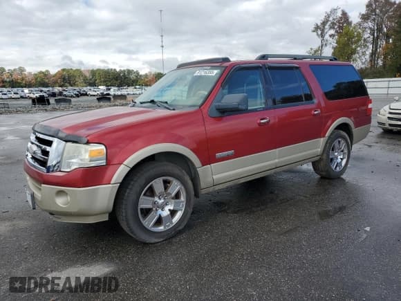 ✅ 2008 Ford Expedition Max Eddie Bauer • VIN: 1FMFK18588LA06354 • Lot: 91216355. Wystawiony na Copart z przebiegiem 181 933 mil. Bezpłatny archiwum sprzedaży aukcyjnych z USA i szczegółowy raport historii pojazdu na DreamBid. Zdjęcie 1.