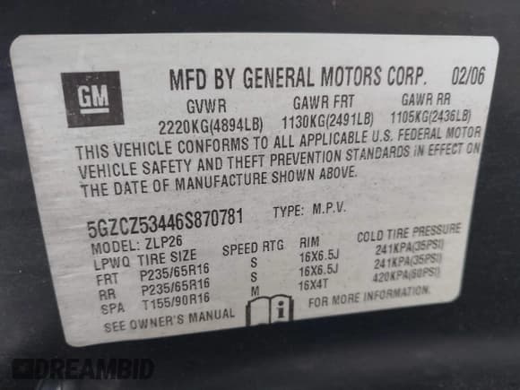 ✅ 2006 Saturn VUE • VIN: 5GZCZ53446S870781 • Lot: 41565198. Wystawiony na IAAI z przebiegiem 146 904 mil. Bezpłatny archiwum sprzedaży aukcyjnych z USA i szczegółowy raport historii pojazdu na DreamBid. Zdjęcie 9.