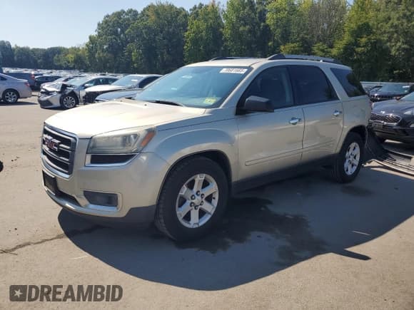 ✅ 2014 GMC Acadia SLE • VIN: 1GKKRNED4EJ160377 • Лот: 70681665. Опубликован ранее на Copart с пробегом 199 517 миль. Бесплатный доступ к архиву аукционных продаж из США и подробный отчёт об истории автомобиля на DreamBid. Изображение 1.