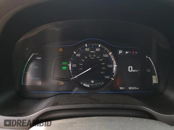 ✅ 2019 Hyundai Ioniq Blue • VIN: KMHC65LC2KU115673 • Lot: 92945675. Listed on Copart with 98,525 mi. Free auction sales archive from the USA and detailed vehicle history report at DreamBid. Image 9.