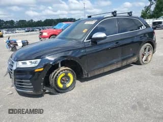 ✅ 2018 Audi SQ5 Premium Plus • VIN: WA1A4AFY6J2232310 • Lot: 68310245. Listed on Copart with 58,377 mi. Free auction sales archive from the USA and detailed vehicle history report at DreamBid. Image 1.