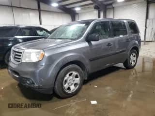 2012 Honda Pilot LX with VIN 5FNYF4H24CB014567, listed as a Copart auction lot 87074735 with 105,021 mi miles and Salvage title. Bid and sale history available at DreamBid. Image 1.
