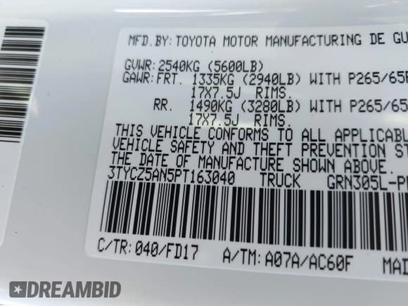 ✅ 2023 Toyota Tacoma Trail Edition • VIN: 3TYCZ5AN5PT163040 • Лот: 43493597. Опубликован ранее на IAAI с пробегом 8 285 миль. Бесплатный доступ к архиву аукционных продаж из США и подробный отчёт об истории автомобиля на DreamBid. Изображение 9.
