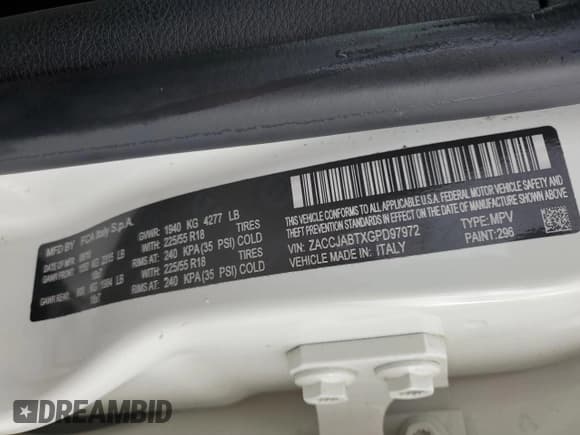 ✅ 2016 Jeep Renegade Latitude • VIN: ZACCJABTXGPD97972 • Lot: 81675565. Wystawiony na Copart z przebiegiem 90 982 mil. Bezpłatny archiwum sprzedaży aukcyjnych z USA i szczegółowy raport historii pojazdu na DreamBid. Zdjęcie 14.