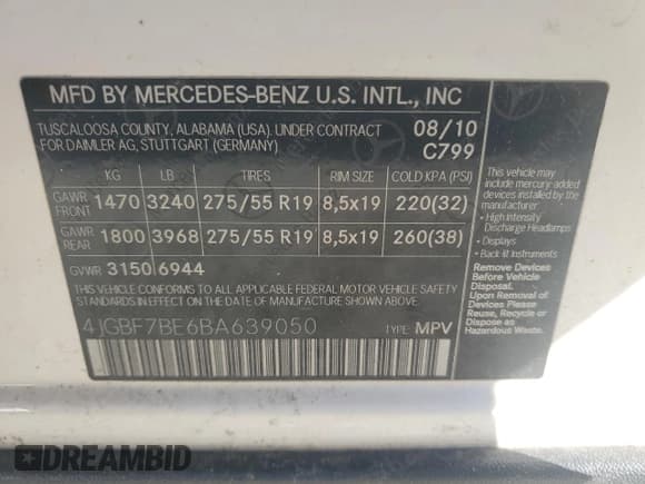 ✅ 2011 Mercedes-Benz GL 450 • VIN: 4JGBF7BE6BA639050 • Lot: 91434805. Listed on Copart with 155,248 mi. Free auction sales archive from the USA and detailed vehicle history report at DreamBid. Image 12.