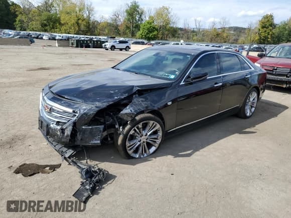 ✅ 2018 Cadillac CT6 Platinum AWD • VIN: 1G6KP5R66JU113957 • Lot: 73043964. Listed on Copart with 48,645 mi. Free auction sales archive from the USA and detailed vehicle history report at DreamBid. Image 1.