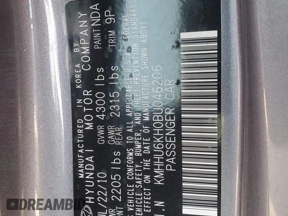 ✅ 2011 Hyundai Genesis Coupe Grand Touring • VIN: KMHHU6KH0BU046206 • Lot: 54148105. Wystawiony na Copart z przebiegiem 126 083 mil. Bezpłatny archiwum sprzedaży aukcyjnych z USA i szczegółowy raport historii pojazdu na DreamBid. Zdjęcie 12.