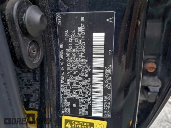 ✅ 2010 Lexus RX 350 • VIN: 2T2BK1BA0AC027295 • Lot: 96156445. Wystawiony na Copart z przebiegiem 208 998 mil. Bezpłatny archiwum sprzedaży aukcyjnych z USA i szczegółowy raport historii pojazdu na DreamBid. Zdjęcie 13.