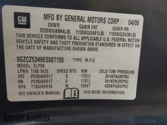 ✅ 2006 Saturn VUE • VIN: 5GZCZ53496S887155 • Lot: 42608250. Wystawiony na IAAI z przebiegiem 226 929 mil. Bezpłatny archiwum sprzedaży aukcyjnych z USA i szczegółowy raport historii pojazdu na DreamBid. Zdjęcie 9.
