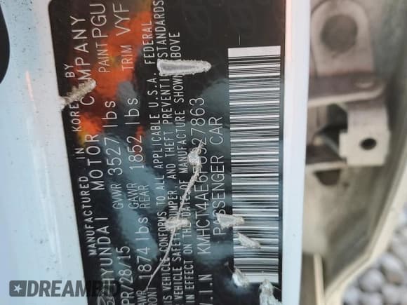 ✅ 2015 Hyundai Accent GLS • VIN: KMHCT4AE6FU927863 • Лот: 77252054. Опубликован ранее на Copart с пробегом 202 893 миль. Бесплатный доступ к архиву аукционных продаж из США и подробный отчёт об истории автомобиля на DreamBid. Изображение 12.