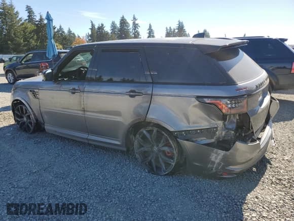 ✅ 2020 Land Rover Range Rover Sport SVR • VIN: SALWZ2RE0LA731657 • Lot: 74499814. Listed on Copart with 28,663 mi. Free auction sales archive from the USA and detailed vehicle history report at DreamBid. Image 2.