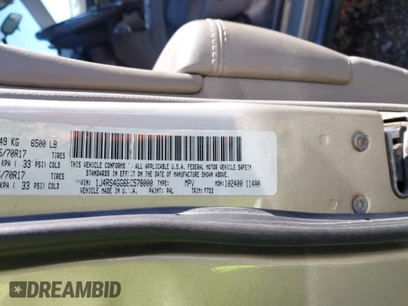 ✅ 2011 Jeep Grand Cherokee Laredo • VIN: 1J4RS4GG6BC578000 • Lot: 43803563. Listed on IAAI with 133,430 mi. Free auction sales archive from the USA and detailed vehicle history report at DreamBid. Image 9.