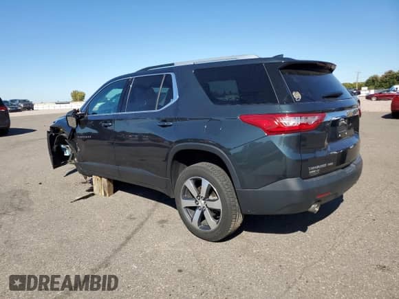 2018 Chevrolet Traverse LT z VIN 1GNEVHKW1JJ285026, wystawiony jako Copart lot #82348695 z przebiegiem 94 788 mil mil oraz Szkoda całkowita • Salvage title. Historia ofert i sprzedaży dostępna na DreamBid. Obrazek 2.