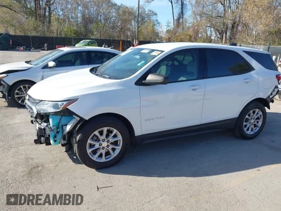 ✅ 2019 Chevrolet Equinox LS • VIN: 3GNAXHEV1KS676611 • Lot: 43676696. Listed on IAAI with 99,783 mi. Free auction sales archive from the USA and detailed vehicle history report at DreamBid. Image 2.