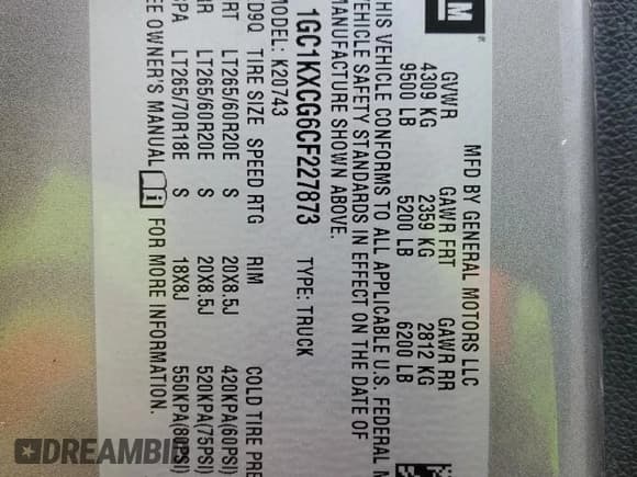 ✅ 2012 Chevrolet Silverado 2500HD LT • VIN: 1GC1KXCG6CF227873 • Lot: 82582715. Listed on Copart with 226,903 mi. Free auction sales archive from the USA and detailed vehicle history report at DreamBid. Image 12.