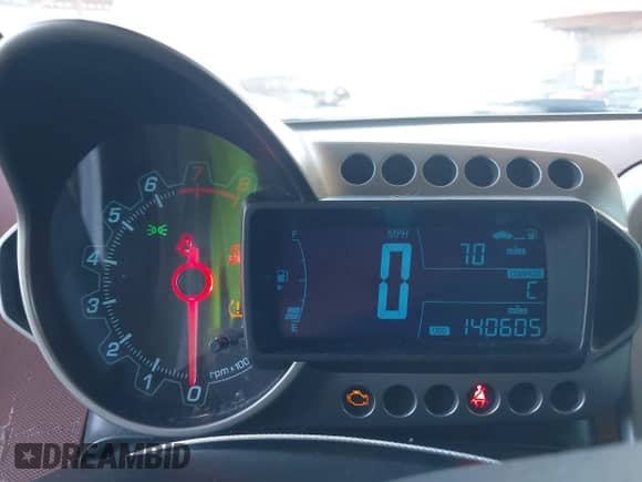 2013 Chevrolet Sonic LT with VIN 1G1JD6SBXD4222966, listed as a IAAI auction lot 42575707 with 140,605 mi miles and . Bid and sale history available at DreamBid. Image 7.