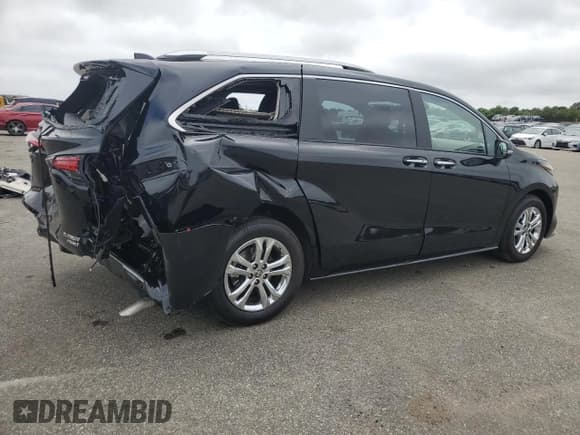✅ 2024 Toyota Sienna Platinum • VIN: 5TDESKFC6RS151559 • Lot: 64242035. Listed on Copart with 10,187 mi. Free auction sales archive from the USA and detailed vehicle history report at DreamBid. Image 3.