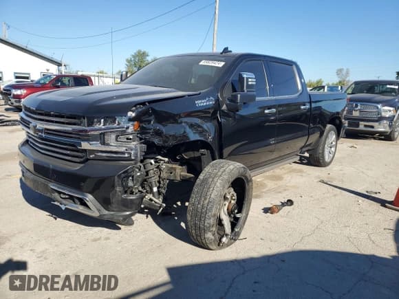 ✅ 2021 Chevrolet Silverado 1500 High Country • VIN: 1GCUYHET8MZ312239 • Lot: 69828424. Wystawiony na Copart z przebiegiem 100 042 mil. Bezpłatny archiwum sprzedaży aukcyjnych z USA i szczegółowy raport historii pojazdu na DreamBid. Zdjęcie 1.