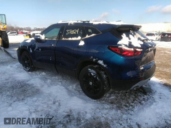 ✅ 2022 Chevrolet Blazer LT • VIN: 3GNKBCR40NS234401 • Лот: 43664887. Опубликован ранее на IAAI с пробегом 23 622 миль. Бесплатный доступ к архиву аукционных продаж из США и подробный отчёт об истории автомобиля на DreamBid. Изображение 3.