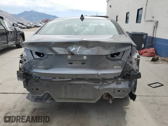 2018 Hyundai Elantra Eco with VIN 5NPD94LA1JH305322, listed as a Copart auction lot 62076995 with 24,556 mi miles and Salvage title. Bid and sale history available at DreamBid. Image 6.