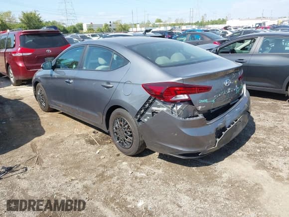 ✅ 2019 Hyundai Elantra SE • VIN: 5NPD74LF4KH456870 • Lot: 43324949. Listed on IAAI with 162,497 mi. Free auction sales archive from the USA and detailed vehicle history report at DreamBid. Image 3.